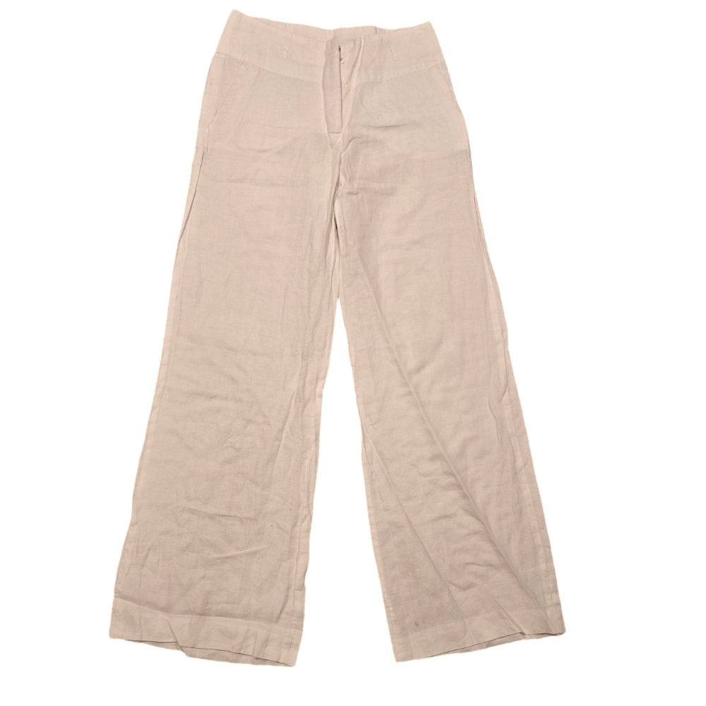 H & M Modern Classic High Waisted Flare Linen Pants